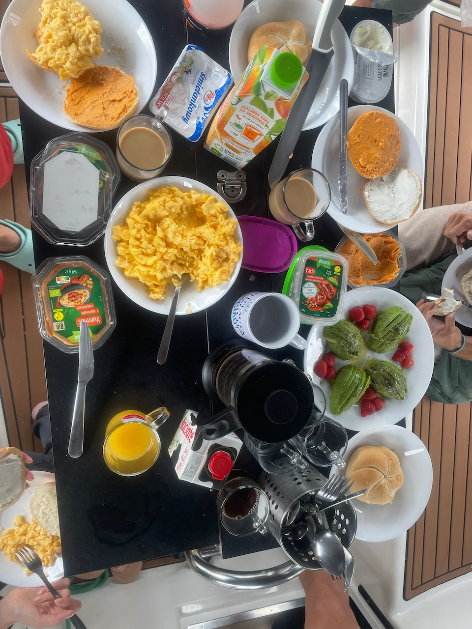 Vabank crew breakfast