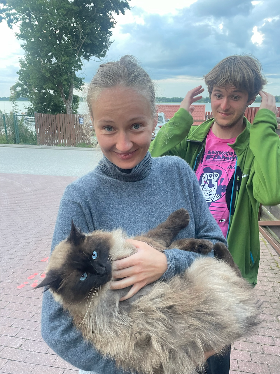 Adopted cat parents - Wojtek and Maria