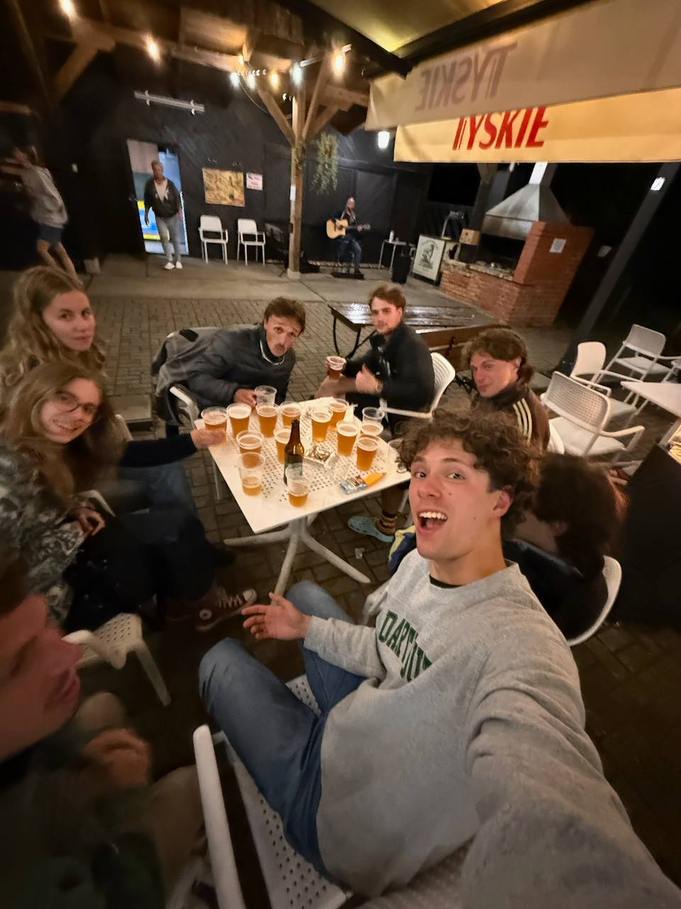 Maciej, the crew, and a million beers